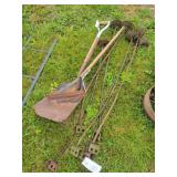 Used Scoop Shovel, Weed Whacker, Auger Steaks