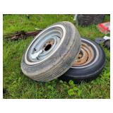 2- 6 Bolt 15in Rims & Tires