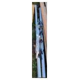18- Garden Fence Posts & 2- 3" PVC Pipes