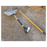Aluminum Scoop Shovel & Flat Hoe