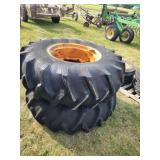 2- 18.4-26 Tractor Tires W/ Rims