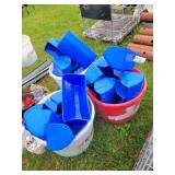 3- Tubs Of 16" Grain Cups