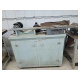 Vintage Shop Cabinet W/ 4" Jointer & Grindee Unit