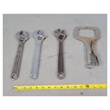 3 - Adjustable Wrenches & Clamp