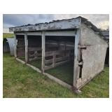 8 X 16 Wooden Livestock Shelter
