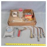 Box Of Assorted Hardware And Tools