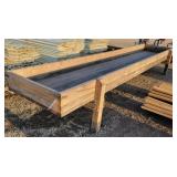 40-Inch By 16-Foot Wooden Feed Bunk