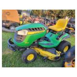 John Deere D140 Lawnmower, 48" Deck, Runs
