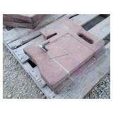 2- BW IH Style Tractor Suitcase Weights