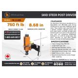 2026 Wolverine Skid Steer Post Driver - 750 ft lb