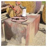 100 Gallon Fuel Tank W/ Hand Crank Pump