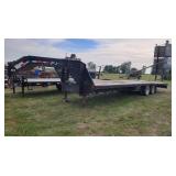 PJ 32ft. Gooseneck Trailer, 9ft. Hyd. Beaver Tail