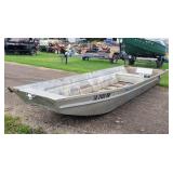 Aluminum John Boat- No Papers - 54in  14ft