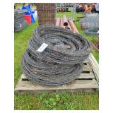 Pallet Of Barb Wire Spools