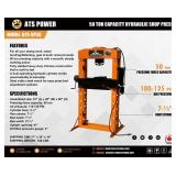 2026 ATS 50 Ton Hydraulic Shop Press