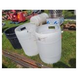 30 Gallon Trash Cans Plastic Barrel