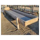 40" X 16ft Wooden Feed Bunk