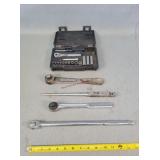 Craftsman 1/4" Socket Set & 1/2" Ratchets