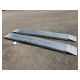 Set Of Heavy Duty Aluminum Folding Atv Ramps, 96"