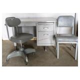 Steelcase Desk & 2 Chairs