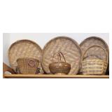 6 Basket Weaved Items