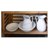 Basin and 2 Vintage Pitcher & Basins