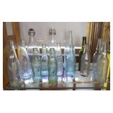 14 Vintage Beverage bottles