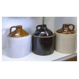 3 Whiskey Jugs