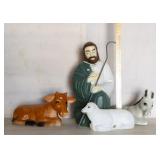 Vintage Blow Mold Nativity Set