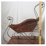 Vintage Wicker Sleigh