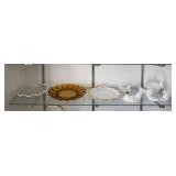 Bowl, Devil Egg Plates, Milk Glass