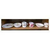 6 Vintage Children Dishes