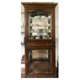 Vintage Lighted Display Cabinet