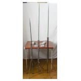 3 Lightning Rods & Barn Roof Caps