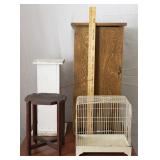 Cabinet, Bird Cage, 2 Stands