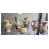 5 Vases & Creamer