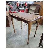 Oak Queen Anne Entry Table