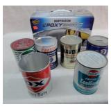 Vintage Oil Cans And Epoxy Kit