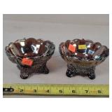2- Iridescent Glass Bowls