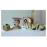 5 Vintage Shawnee Pieces