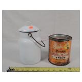 Brer Rabbit Syrup Tin & Enamrl Cream Can
