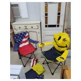 2- Folding Camp Chairs With Bags