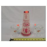 Borders Yogurt Dishes, Milk Carton