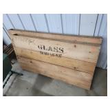 2- Antique Wooden Glass Boxes - 4x27x52 & 58'