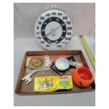 Outdoor Thermometer & Cereal Toys