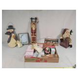 Large Flat Of Vintage Christmas Decorations