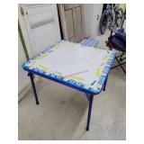 Vintage Vinyl Top Kids Table, 24' Sq.