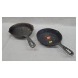 2- Cast Iron Skillets No. 3 Made In USA