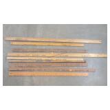 9- Vintage Adv. Yard Sticks