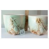 2 Vintage Mccoy Flower Pots